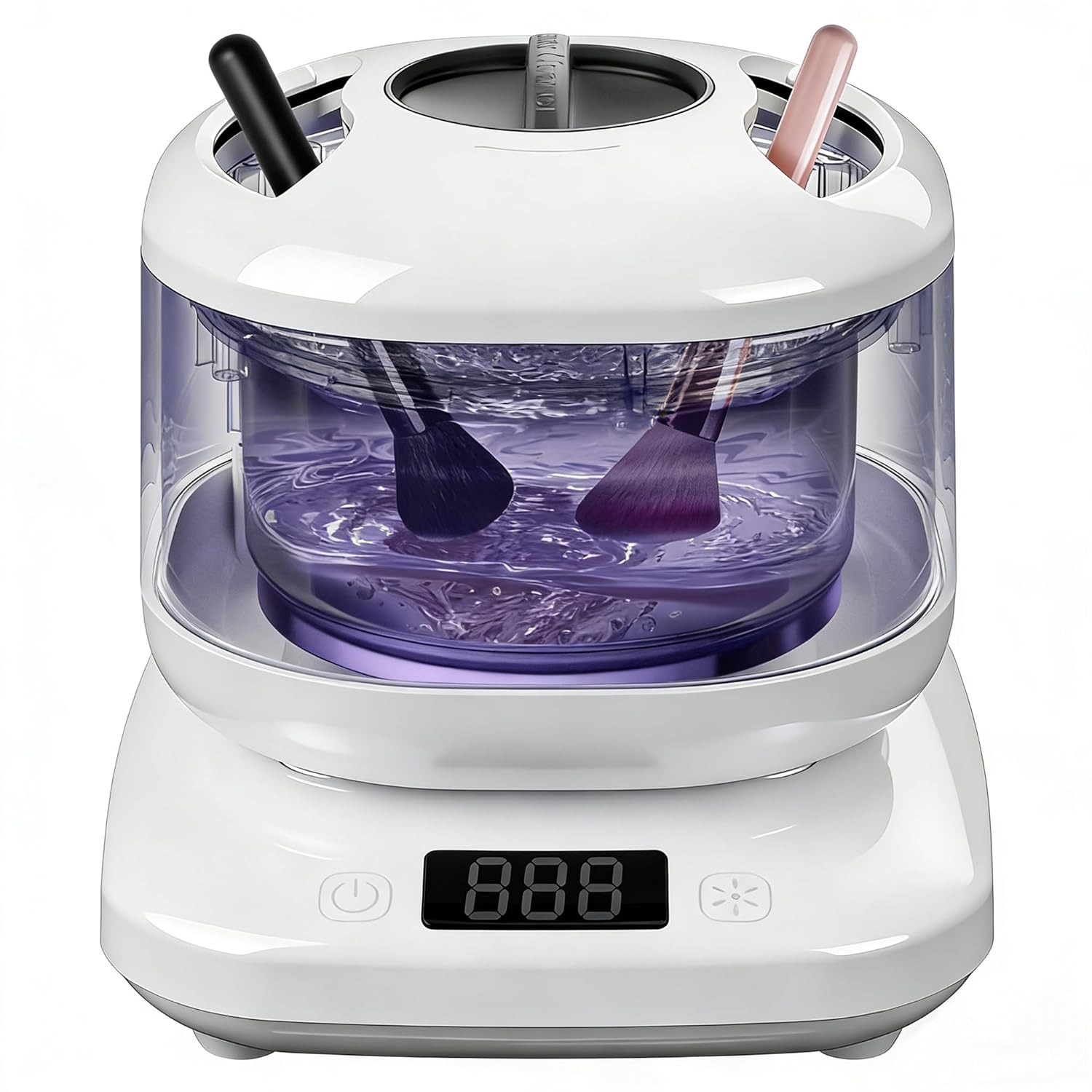 Ultrasonic Jewelry Cleaner with Detachable Tank – 42kHz Deep Cleaning for Rings, Necklaces, Makeup Brushes, UV Light, 4 Modes, Quiet Operation, IPX7 Waterproof – Also Ideal for Retainers & Dentures