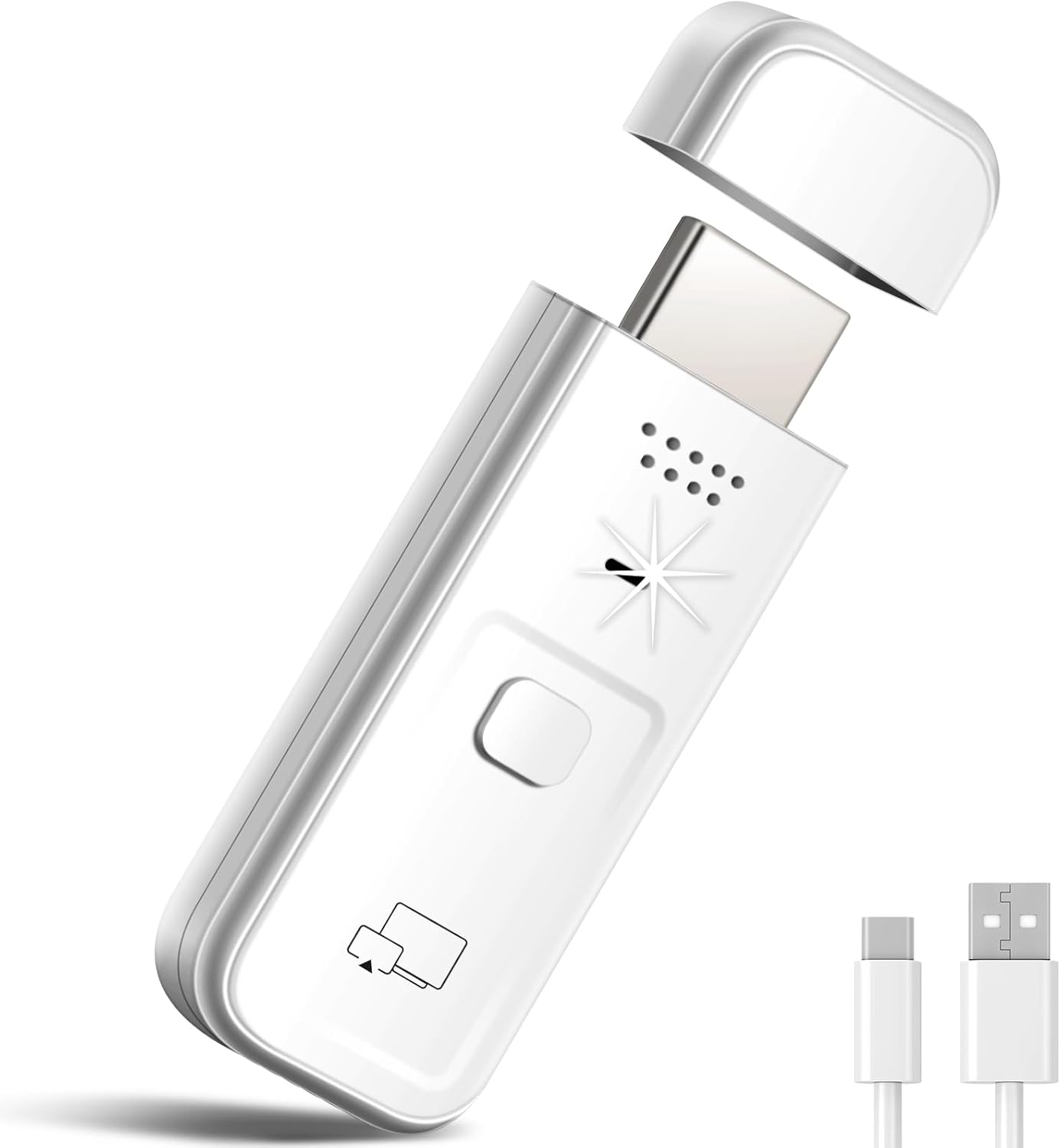 Wireless HDMI Transmitter and Receiver 2-in-1, Plug & Play Portable, 4K Decode 1080P Output, Video Streaming from Laptop, PC, Tablet , Smartphone to TV Projector Monitor